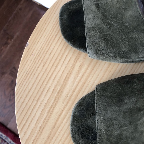 🔴SOLD🔴Madewell Alena green suede sandals sz 7.5 - Picture 6 of 6